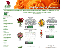 Tablet Screenshot of fieldsflorist.com